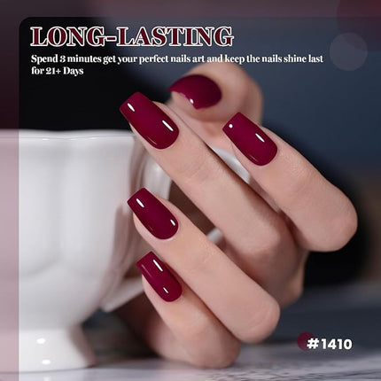 RARJSM Magenta Gel Nail Polish Creamy Fuchsia Purple Red Gelpolish 15ML 1Pc Soak off Curing Required Nail Art French Manicure Salon DIY at Home Fall Winter