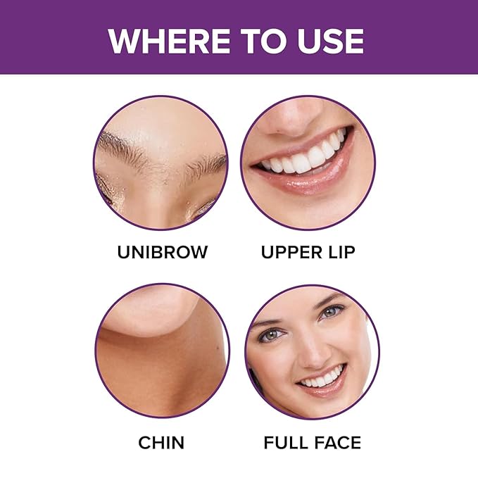 Female Facial Hair Remover & Growth Inhibitor - 90ml - Visible Results in 4 Months - Once a Week Women's Hair Removal Gel & Hair Inhibitor for Face