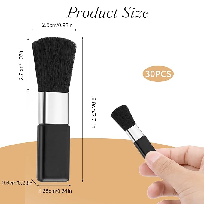 30Pcs Disposable Cosmetic Brushes Mini Makeup Brush Small Blush Brushes for Makeup Portable Powder Brush for Loose Powder Foundation Brush Beauty Tool for Mixing Liquid, Cream or Powder Cosmetics