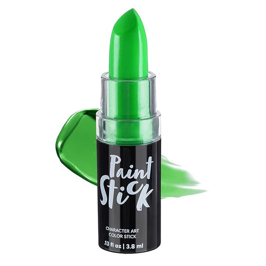Spooktacular Creations Halloween Face Body Paint Lipstick for Adult, Clown SFX Foundation Cream Makeup for Sports Festival or Stage Makeup Cosplay Party Dress Up (0.13 Oz, Green)