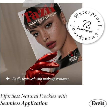 Fazit Makeup Patches - Sweetheart Speckles - Glow Up Make-Up Patches - Cute Glitter Makeup Accessories for Women - Cosmetic Glitter for Face