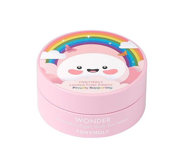 TONYMOLY Wonder Ceramide Mochi Hydrogel Eye Patches – 30 Pairs, Hydrating Collagen & Hyaluronic Acid Patches for Puffiness, Dark Circles & Fine Lines