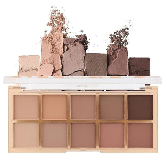 10 Colors Nude Pink Matte Eyeshadow Palette,Neutral Nude Eye Shadow Palette,Long Lasting Waterproof Travel Size Makeup Pallete,Vegan,Cruelty -free