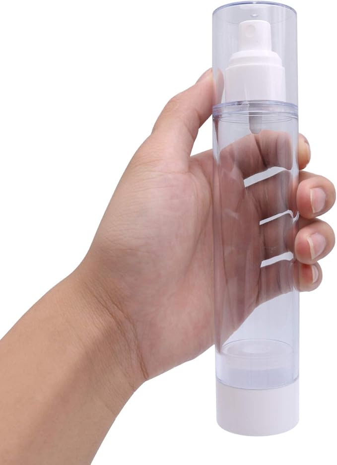 TRENDBOX 120ml / 4oz Airless Spray Bottle Refillable Travel Container for Cosmetic Makeup Water - 6 Pack