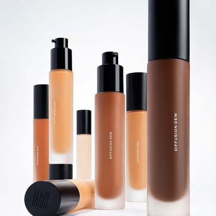 MAKE Beauty Skin Tint – Sheer to Medium Coverage with a Natural Radiant Finish. Lightweight, Smoothing Formula with Niacinamide and Adenosine. Diffusion Dew – Beige 03