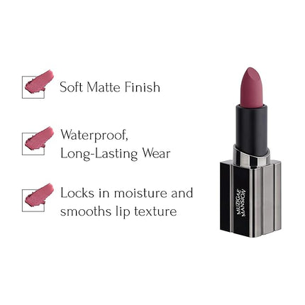 MUZIGAE MANSION Moodwear Blur Lip Stick – Soft Blurring Tint, Long-Lasting Hydrating, Waterproof K-Beauty – MLBB & Bold Red Shades (Sleek Metallic Design) (Soft Matte Blurring Effect) (007 HIPPY)