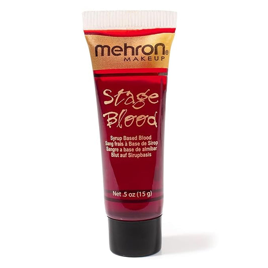 Mehron Makeup Stage Blood | Realistic For Halloween | Washable Fake Blood for Special FX, Stage & Screen, Halloween, & Cosplay (Bright Arterial)