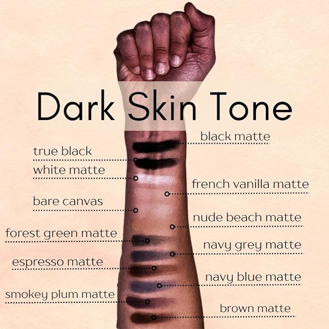 True Black Night Smokey 100 Pure Jet Black Eye Shimmer Pressed Powder Single Eyeshadow; Talc, Paraben & Cruelty Free