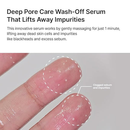 Parnell AHA 9.12% Omija Ceramic Wash-Off Serum | 1-Minute Face Exfoliation for Sebum Control & Smooth Texture | PHA BHA LHA Vitamin C K-Care (1.01 fl oz)