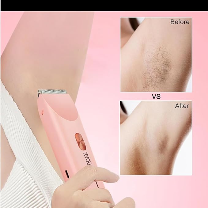 Electric Shaver for Women, 2 in 1 Bikini Trimmer, USB Rechargeable Electric Razors Body Hair Trimmer for Face Leg Bikini Underarm Arm