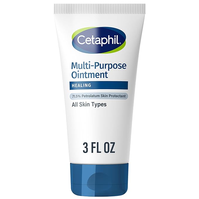 CETAPHIL Healing Ointment, 3 oz, For Dry, Chapped, Irritated Skin, Heals and Protects, Soothes Cracked Hands and Chapped Lips, Hypoallergenic, Fragrance Free
