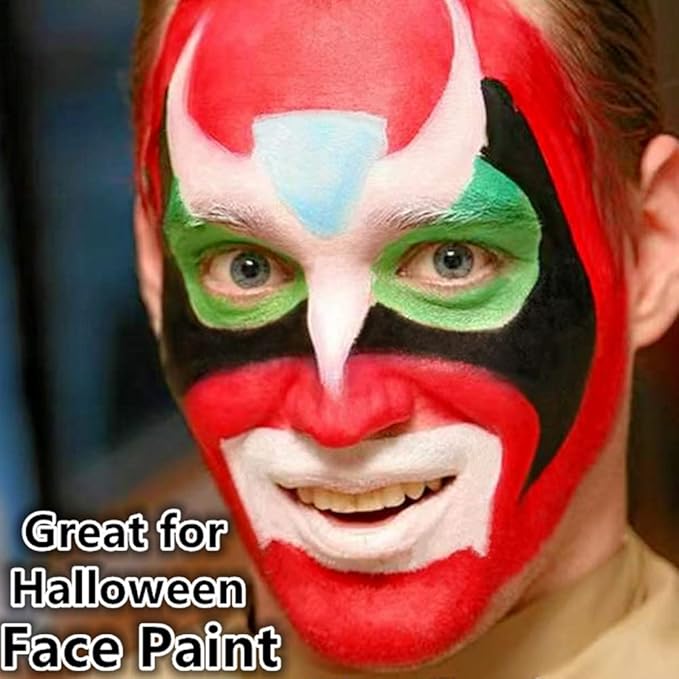 Go Ho Red Face Paint,Waterproof Oil Based Cream Red Face Body Paint Stick for Halloween Cosplay SFX Spider Devil Clown Makeup