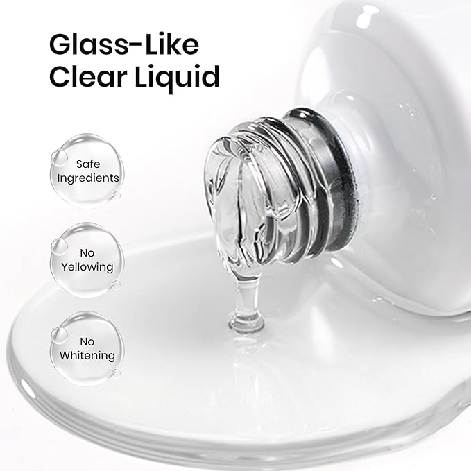 Beetles 15ml Gel Base and Top Coat Set HEMA Free, TPO Free Top Coat Gel Nail Polish & Base Clear Glossy Long Lasting No Wipe Soak Off Upgraded Safe Low-Sensitivity, No More Damaged Gifts for Women