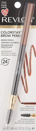 Revlon ColorStay Eyebrow Pencil with Spoolie Brush, Waterproof, Hair-Like Strokes for Natural Looking Brows, 215 Auburn, 0.021 oz