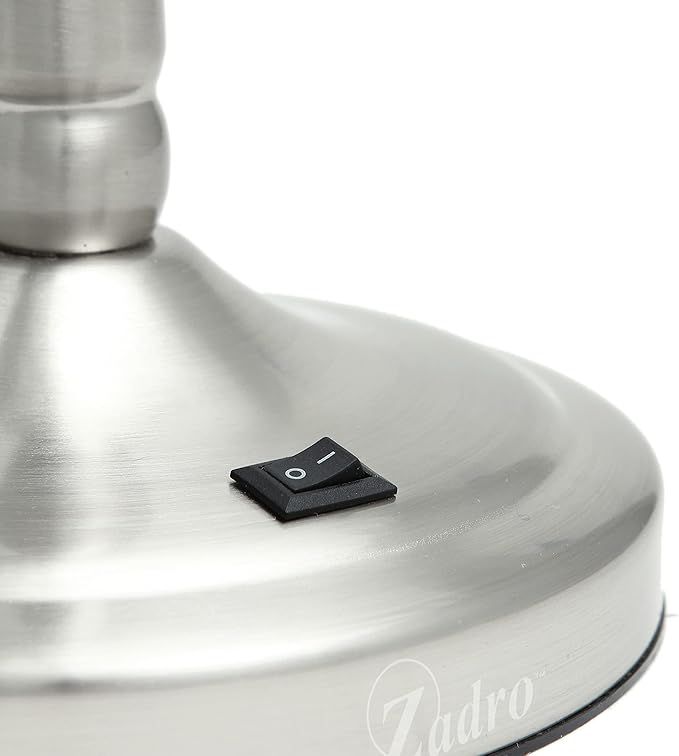 Zadro 9" Round LED Makeup Mirror with Lights and Magnification 5&10X/1X AA Battery Operated Swivel Lighted Makeup Mirror