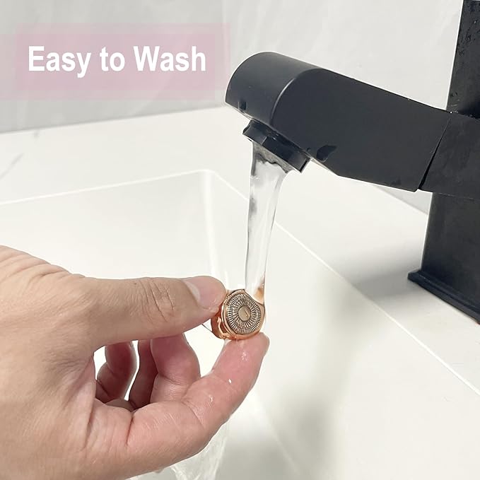 Generation 3 Replacement Heads for Finishing Touch Flawless Gen 3 Facial Hair Remover – Double Halo Blades, 6 Pack