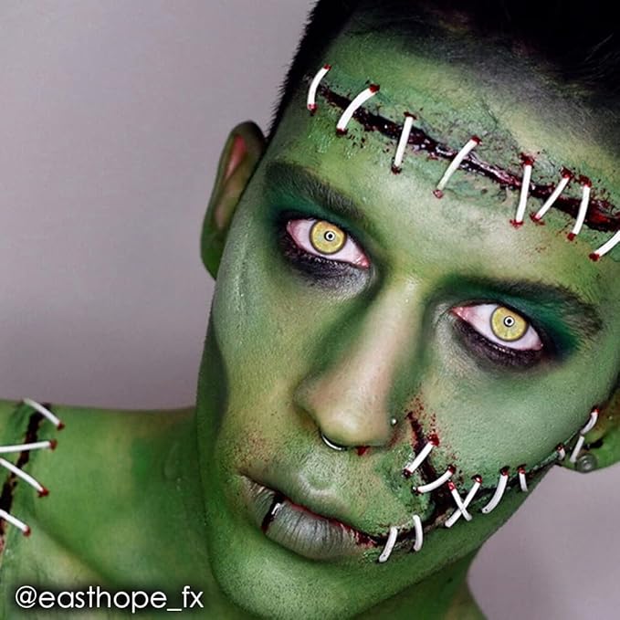 Mehron Makeup Fantasy FX Cream Makeup | Water Based | Halloween | Green Face Paint & Body Paint For Adults 1 fl oz (30ml) (GREEN)