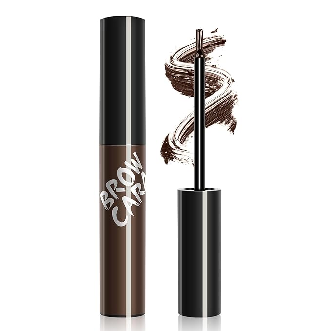 Eyebrow Gel - Eyebrow Pencils for Women, Longwearing Waterproof Volumizing Buildable, Locks Brow Hairs in Place for Fuller & Defined Looking Brows (Dark Brown)