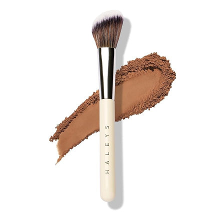 HALEYS Angled Contour Brush – Face Sculpting & Bronzer Brush for Powder & Cream Makeup, Precision Cheek Definition, Seamless Blendin, Vegan, Dermatologist-Tested