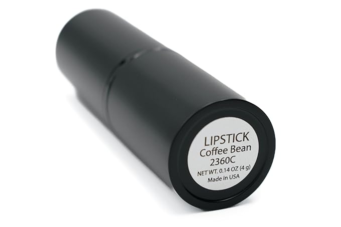 Coffee Bean Deep Dark Brown Red Burgundy Lipstick Color Moisturizing Paraben Free, No Animal Testing & Cruelty Free Lip Makeup Color