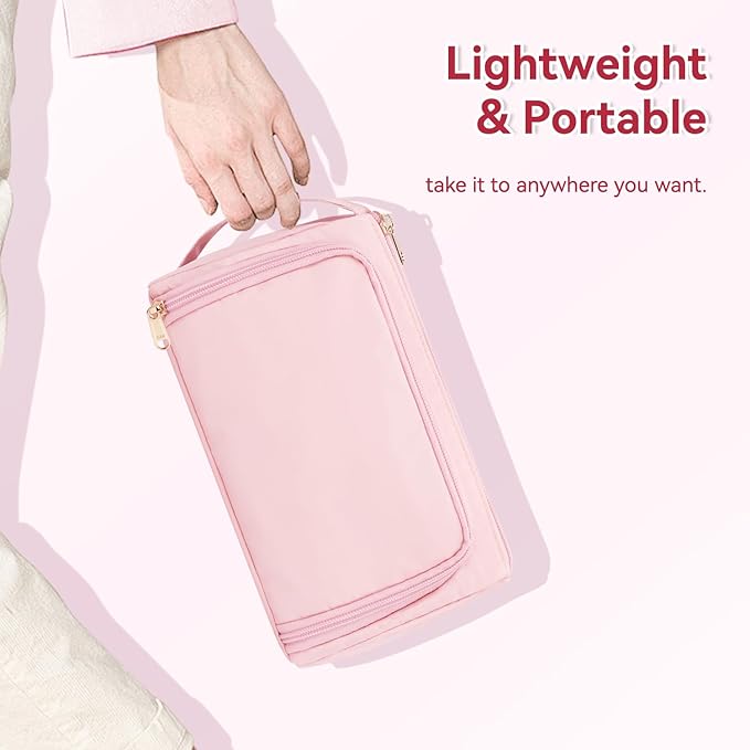 CUBETASTIC Small Makeup Bag, Makeup Pouch, Travel Cosmetic Organizer for Women