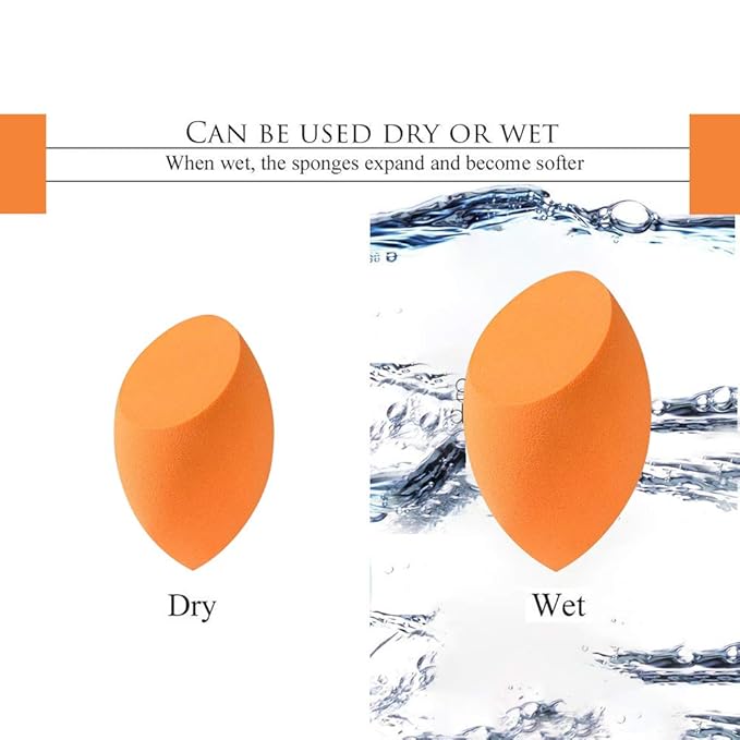 Large Rose Gold Foundation contour Round Toothbrush Dust Free Oval Makeup Brushes with Blending Sponge dustproof cover brush egg cleaner …