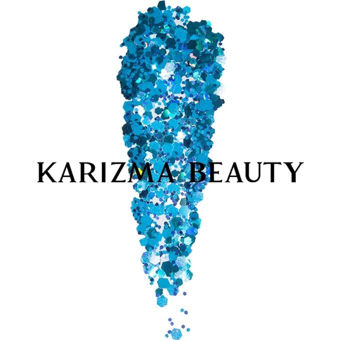 Mermaid Biodegradable Chunky Glitter // Karizma Beauty Bio Glitter Eco Glitter Face Glitter 10g