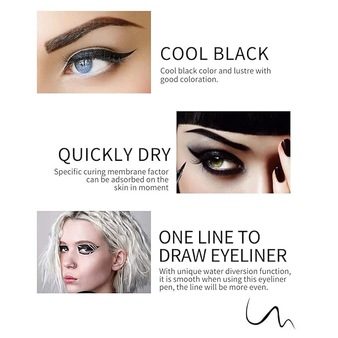 Kaely 6Pcs Glitter Gel Eyeliner Pencil Set for Women, Color Eye Liner Waterproof Smudge Proof with Sharpener, High Pigmented Eye Makeup Liners, lapiz de ojos delineador de ojos contra el agua, 03