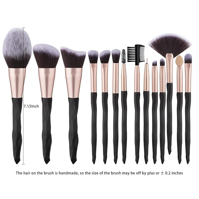 111 30Pcs Black makeup brushes and makeup sponges makeup tool set makeup brushes set natural synthetic eye shadow foundation make-up facial mixed powder blusher concealer eye makeup brush set