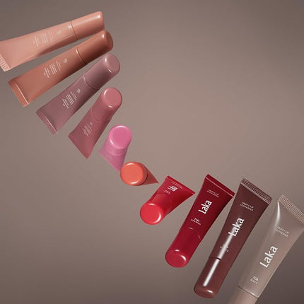 Laka Fruity Lip Glotioner, 10ml/0.33 fl.oz, Lip Gloss with High Shine Vivid Colors, Jelly tip for Hygienic & Easy Application, K-Beauty (#706 Stealer)