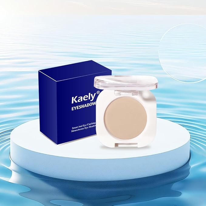 Nude Brown Matte Single Eyeshadow, Lightweight Blendable Mini Eye Shadow for Older Women, Monochrome Eyeshadow Palette Makeup Pigmented Waterproof, Vegan & Cruelty-Free, 06