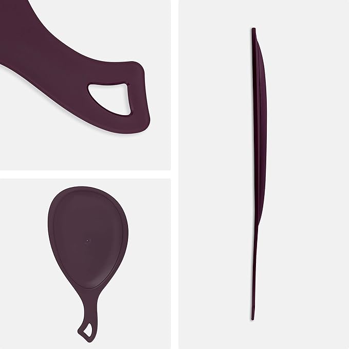 Zadro Large Hand Mirror with Handle Salon Mirrors for Hair Stylist, Big Handheld Mirror Makeup Mirror Wall Mounted Hang (1, Purple Garnet, Medium: 15" x 8")