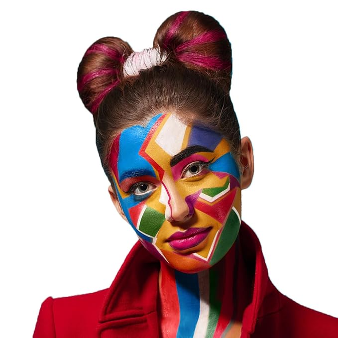 Bowitzki Face and Body Paint 2oz Cream Makeup 60ml Water Based Face Painting Special Effects For Adults Children Kids Halloween Christmas Party Stage Cosplay (Dark Green)