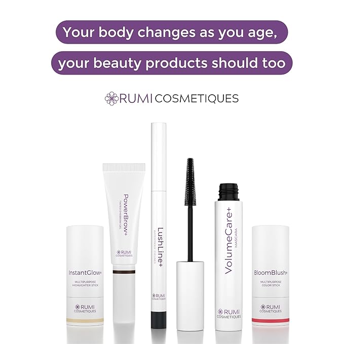 VolumeCare+ Mascara For Older Women - Extreme Length and Volume 2-in-1 Formula - No Clumps, Long-Wearing, Hypoallergenic Mascara For Sensitive Eyes (Natural Black)