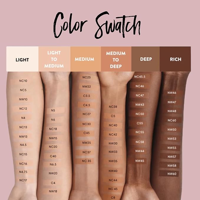 Best Bronze Bombshell Body Makeup - Tattoo Cover Up Makeup & Body Foundation Waterproof - Tattoo Concealer Waterproof for Scars, Varicose Veins Cover Up & Leg Foundation (NW43 Brick Beige)