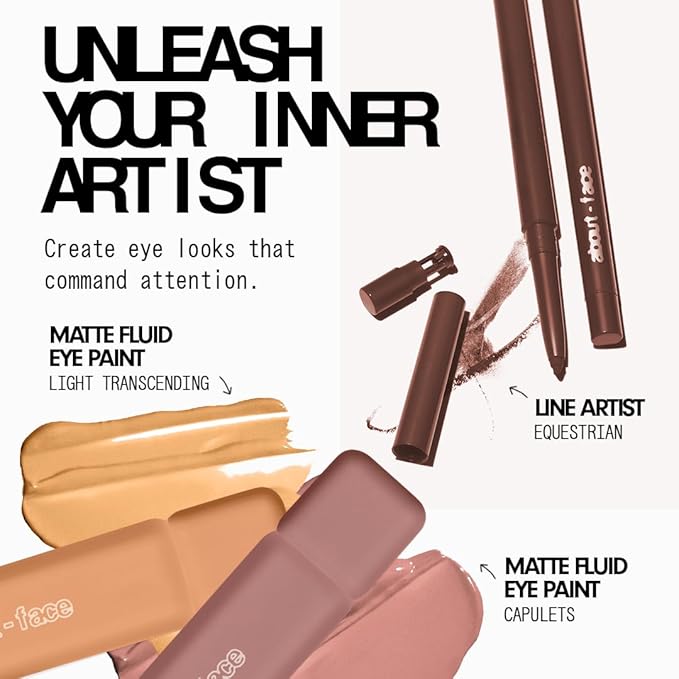 aboutface Matte Fluid Eye Paint Light Transcending – High-Pigment Liquid Eyeshadow, Long-Lasting, No-Budge Matte Finish, Vegan & Cruelty-Free (Creamsicle Orange)