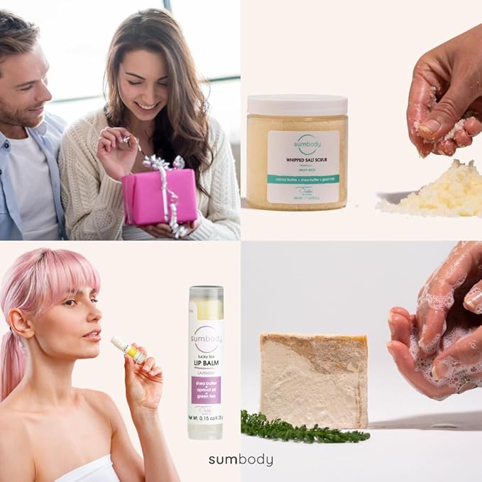 USA Made Self Care Gift Set - (6pcs) Men, Women, Teens, All Natural Aromatherapy Body Care Set Skin Care Box, Spa Baskets, Relaxation, Pampering, Christmas Holiday Appreciation Gifts