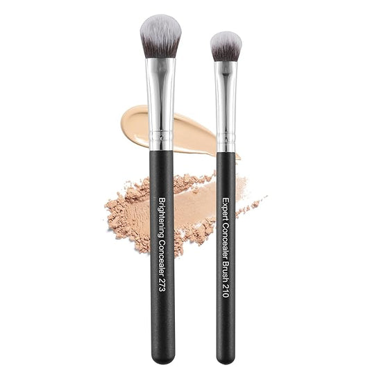 ENERGY Kitten Paw Concealer Brushes Set Under Eye Setting Powder Makeup Brushes for Liquid Cream Powder Makeup Blending Buffing Nose Contouring Small Foundation Brushes Set