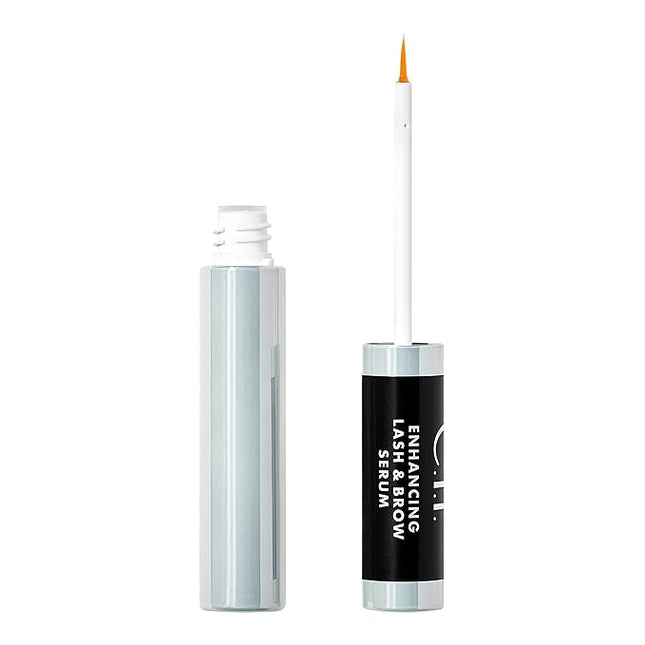 e.l.f. Enhancing Lash & Brow Serum, Promotes Longer-Looking Lashes & Brows, Nourishing & Conditioning Formula, Clear, 0.12 Fl Oz (3.5mL)