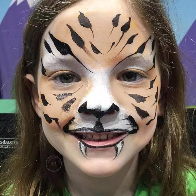 Go Ho Pastel Orange Face Body Paint Stick,Water Based Washable Foundation Eye Primer Stick,Non-toxic Full-coverage Cream Body Paint for Halloween SFX Makeup