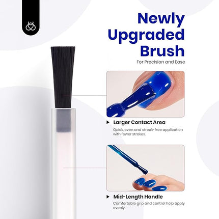 Beetles Blue Gel Nail Polish 15ml Royal Blue Color Noble Night Nail Polish Soak Off Uv LED Nail Lamp Gel Polish Manicure Salon DIY Home Paulina Lapis Colorful Bottle