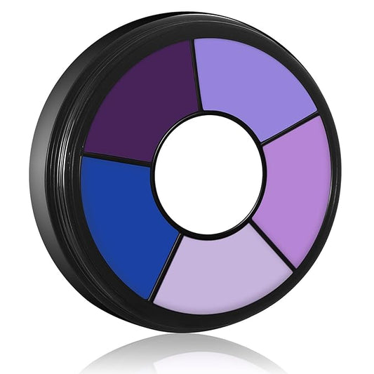 BOBISUKA Purple Face & Body Paint – 6 Colors Cream Washable Face Paint for Ursula Witch Gothic Queen Celebrations Costume & Theme – Easy to Blend, High Pigment & Long Lasting