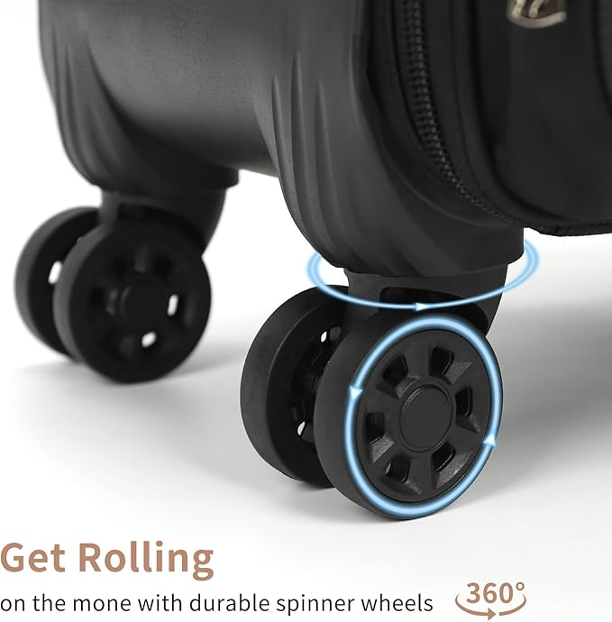 Large Rolling Makeup Case，Professional Makeup Artist Bag with 4 Small Bag Makeup Case, Adjustable Dividers, Portable Travel Supply Station for Cosmetics Storage Organizer Trolley Suitcase Makeup Cart