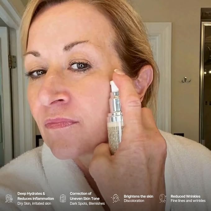 GENIX Beauty Face Cream - Anti-Aging, Anti-Wrinkle, Vitamin C & Firming Moisturizer, Clinically Proven Skincare to Hydrate, Repair, and Restore Skin. Fragrance-Free, for All Skin Types - 1 FL OZ