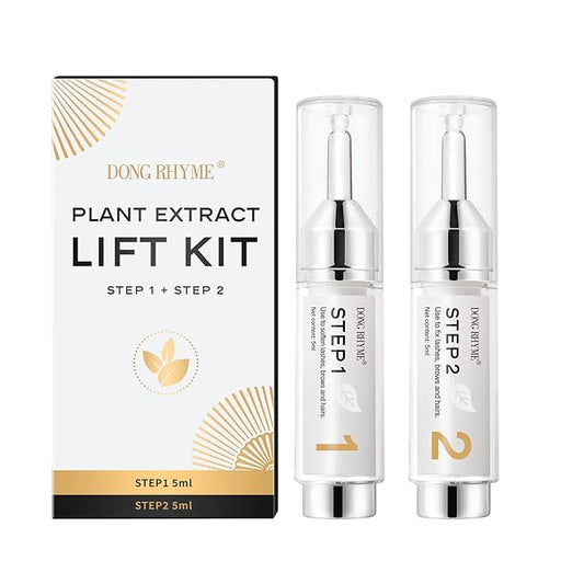 Lash Lift Kit - Plant Extract Eyelash Lift Kit, Professional Salon Grade Perm & Fixation Lotion, Harmless and Long-Lasting Precise Press Bottle Eyelash Perm Kit(Each lotion for 5ml) by DONG RHYME