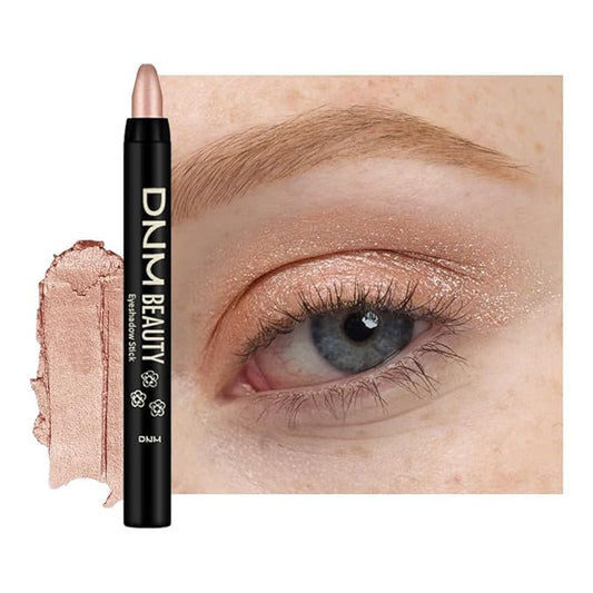 Champagne Shimmer Cream Eye Shadow Stick Makeup for Women, Shimmer Eyeliner Pencil Eyeshadow Brightener Stick for Eyes, Waterproof Eyeshadow Applicator Blendable sombras para ojos 74#