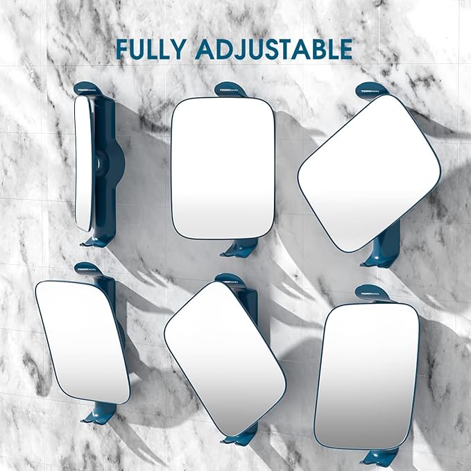 TOUCHBeauty Shower Mirrors for Men, 3X Magnification Shaving Mirror with Razor Holder, Bathroom Accessories for Men & Women 11" Size Version2.0