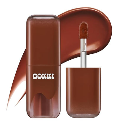 BLACK ROUGE Glow Bokki Tint, GB11 Mauve Brick – Korean Lip Tint Inspired by Tteokbokki, Non-Sticky Long-Lasting Lip Stain with Glossy Finish, Cute Stickers – Original Red, Rose, Soy