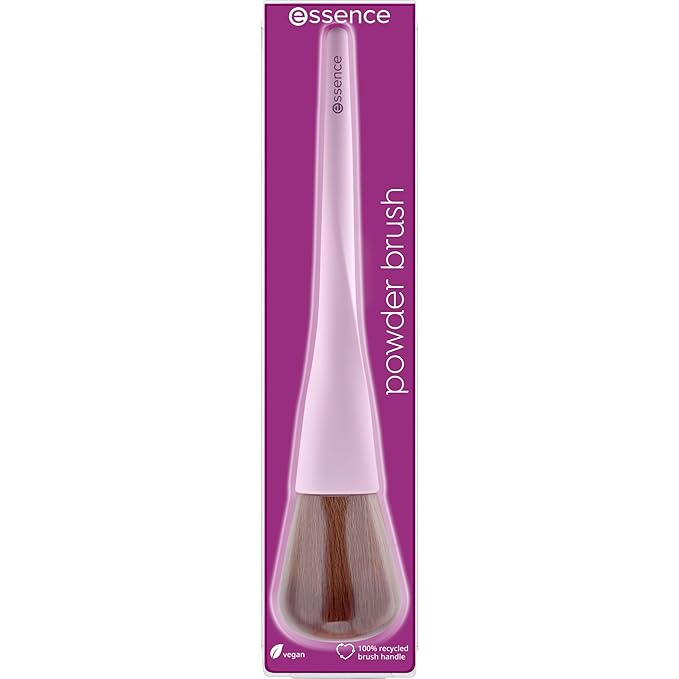 essence | Powder Brush | Long, Soft Bristles for Pressed & Loose Powder Makeup Application & Blending | Vegan & Cruelty Free