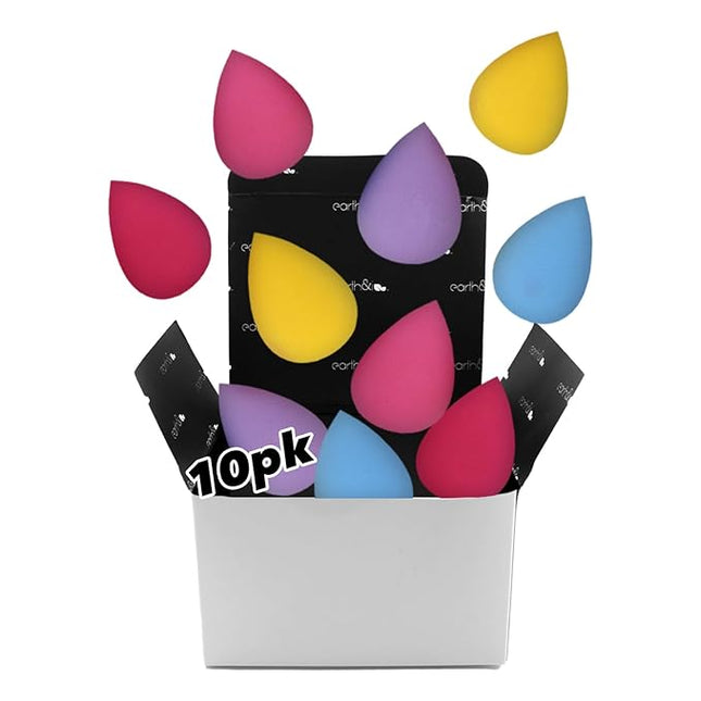 Beauty Sponge for Foundation & Concealer – Soft Latex‑Free Makeup Blender for Smooth, Streak‑Free Application – Expands When Wet, Easy to Clean – For Liquid, Cream & Powder